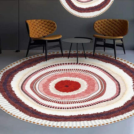 Rond vloerkleed rood 120 cm