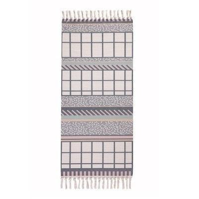 Vloerkleed poederroze en beige