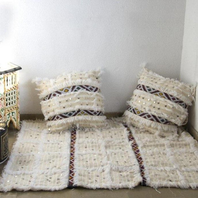 Marokkaans vloerkleed met pailletten