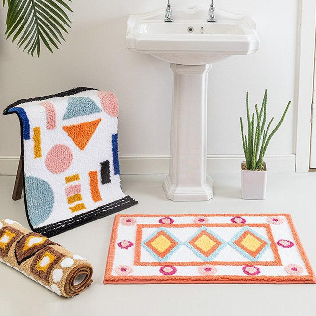 Badkamermat in kleurrijke Marokkaanse stijl