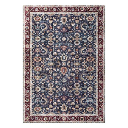 Vintage blauw oosters vloerkleed woonkamer
