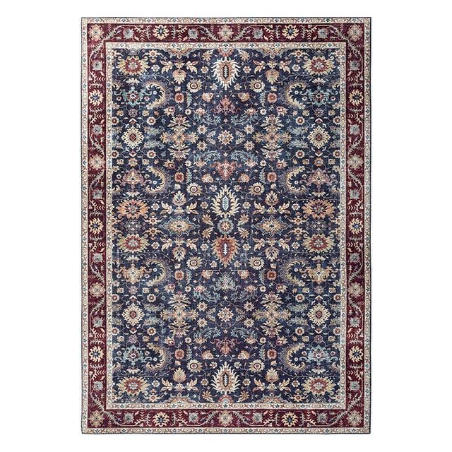 Vintage blauw oosters vloerkleed woonkamer