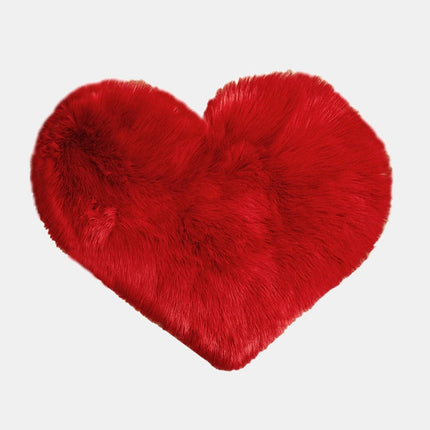 Hartvormig hoogpolig en zacht vloerkleed