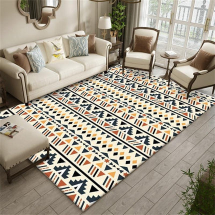 Vloerkleed in geometrische Azteekse stijl