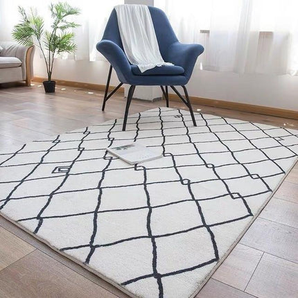 Vloerkleed Berber stijl met ruitpatroon