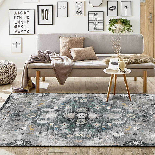 Decoratief vintage vloerkleed distressed look