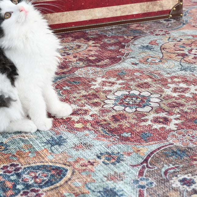 Groot vintage vloerkleed voor salon