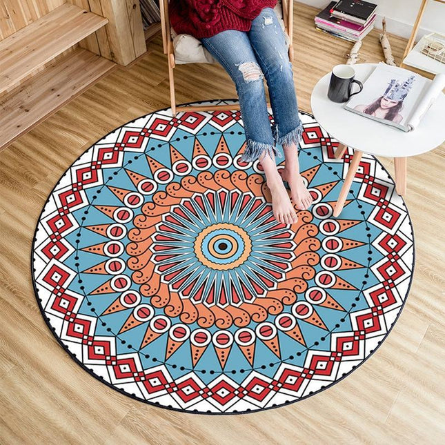 Rond vinyl vloerkleed 120 cm